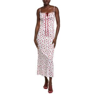 Ipponelli Womens  Midi Slip Dress, White